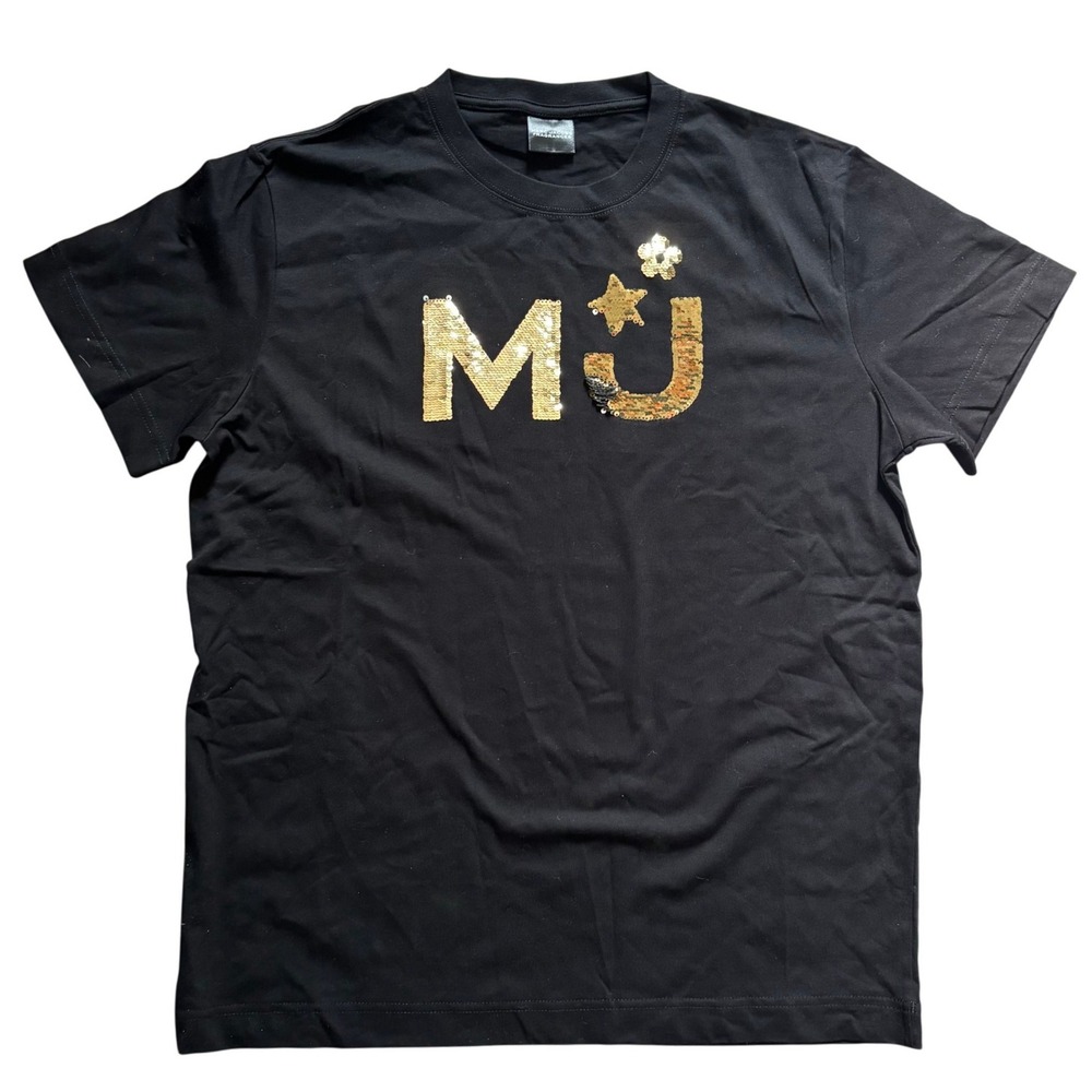 Marc Jacobs Fragrances‎ Sequins T Shirt Size Large Black